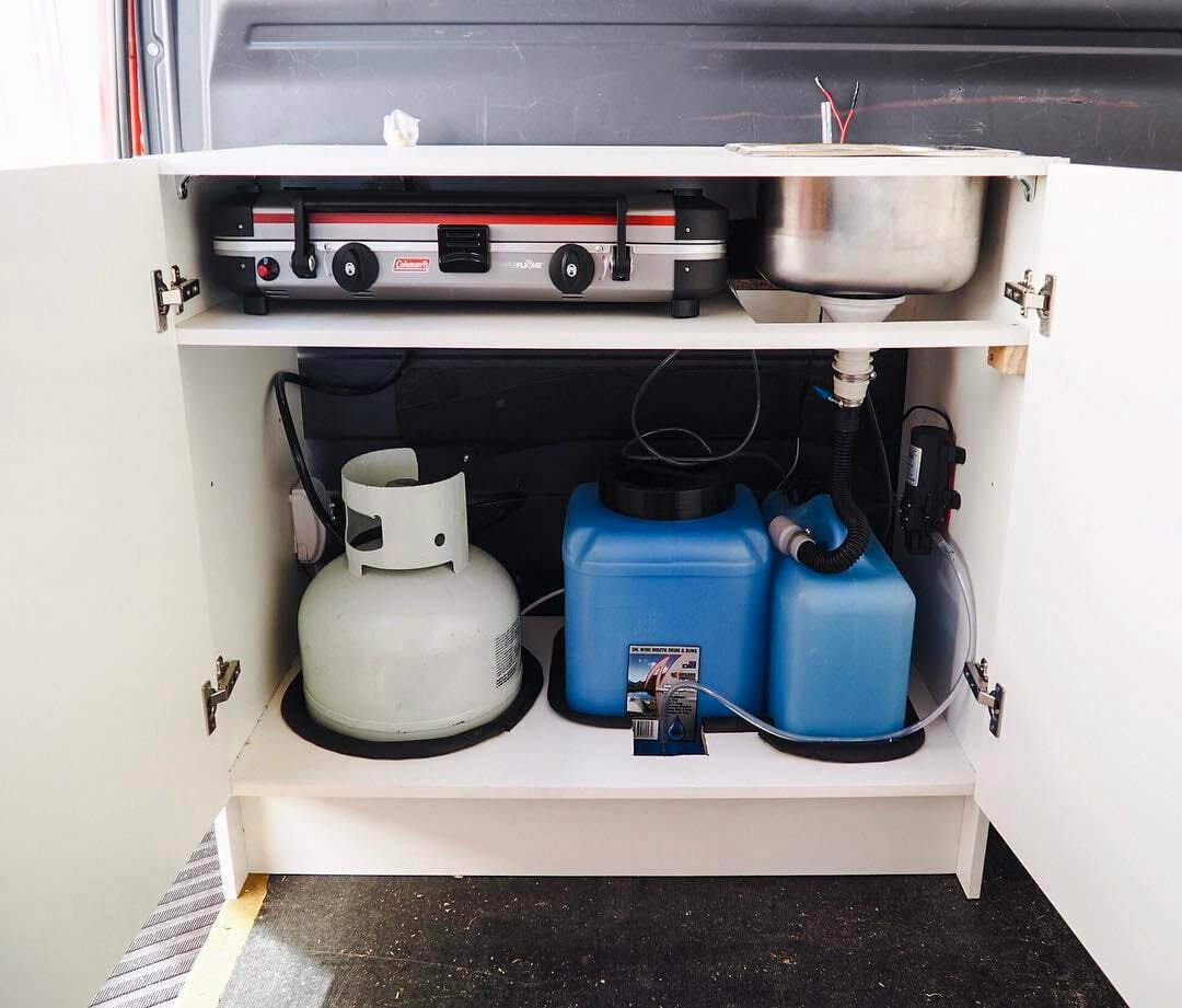 Installing A Campervan Water System [Sink & Plumbing Diagrams]