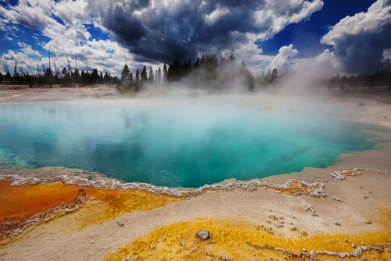 visiting yellowstone national park in montana