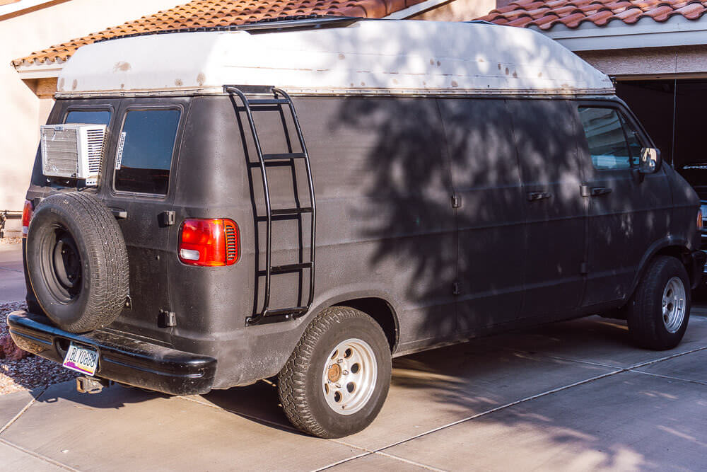 getting ready to convert an old van into a camper