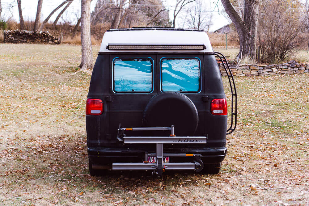 Vented window back view Dodge van