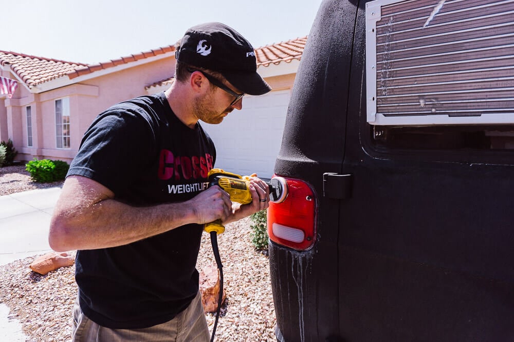 Restoring the tail lights 