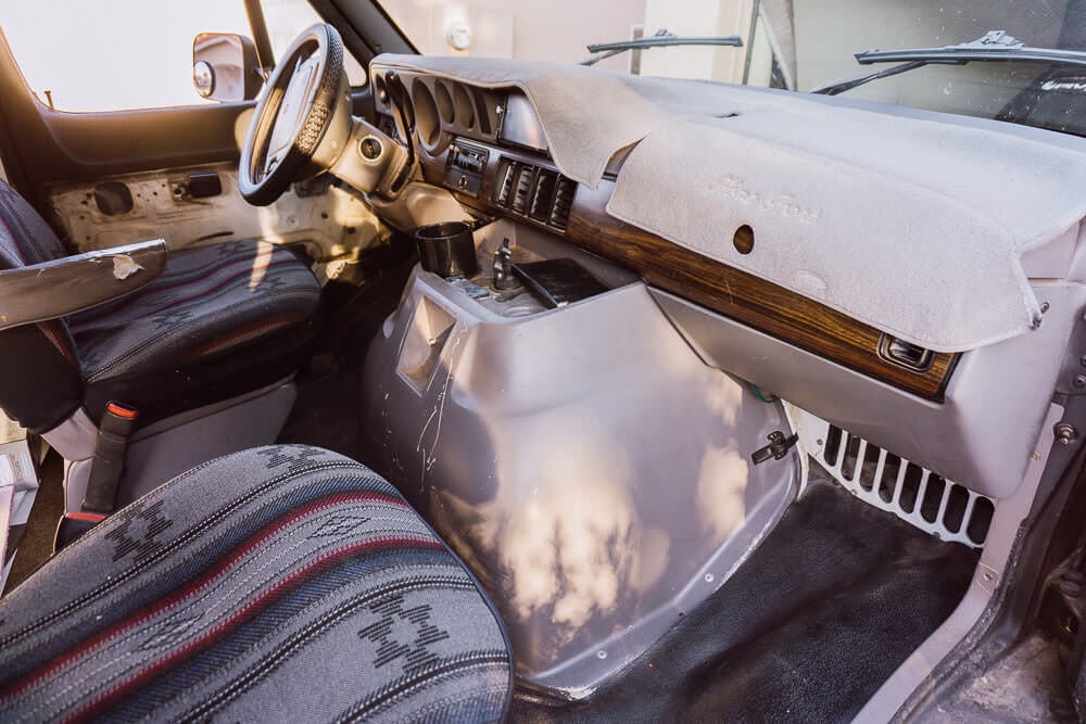 Old Van Interior Dash