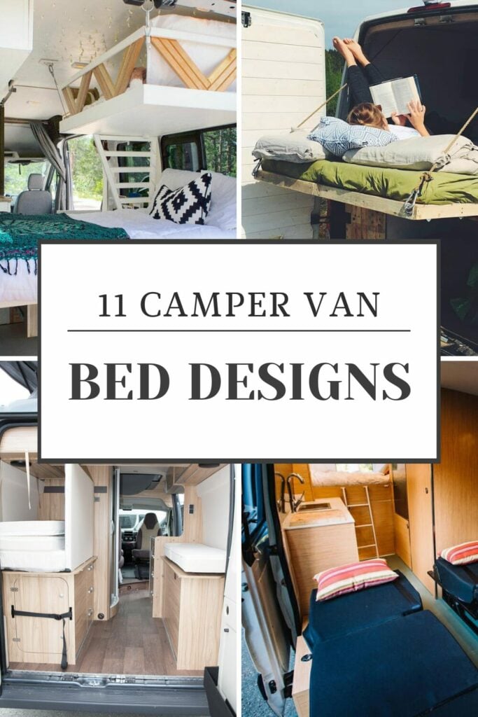 camper van bed designs and ideas for van life