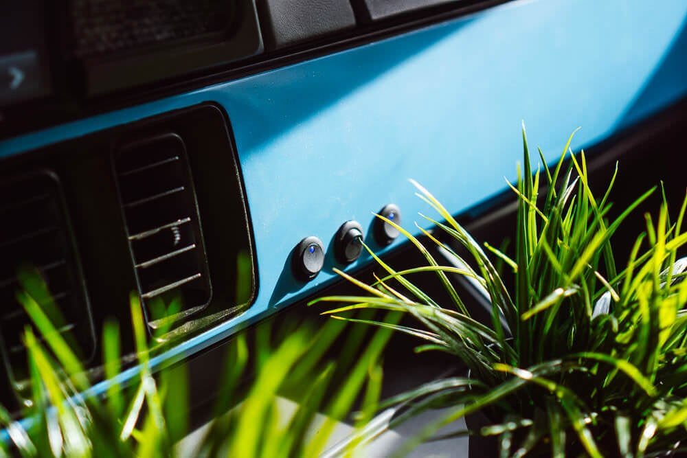 dashboard redesign in a camper conversion