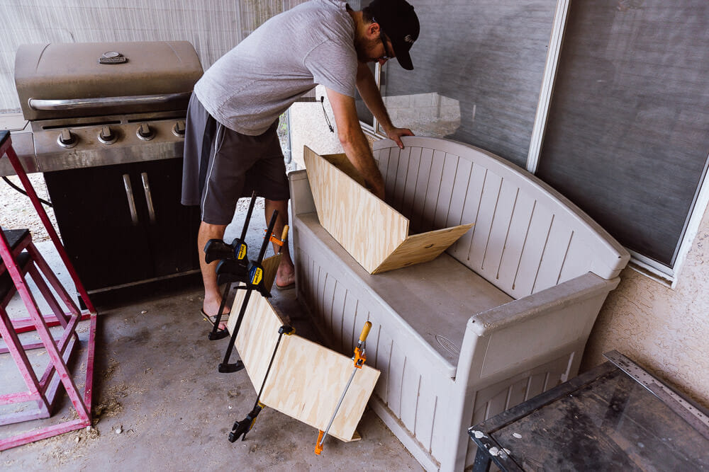 Wheel well plywood covers