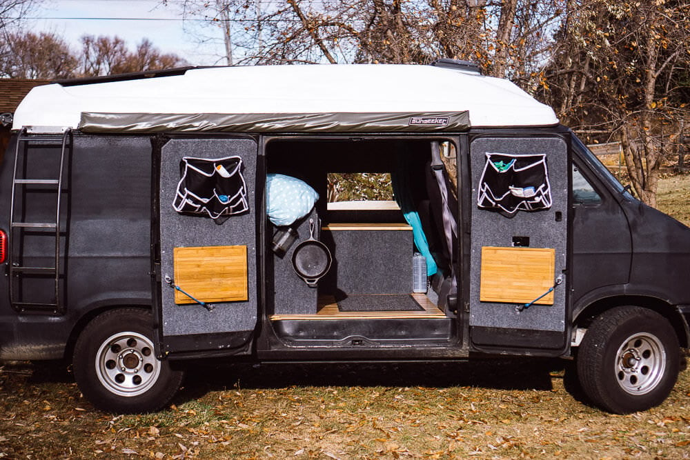 living in a dodge ram camper van conversion