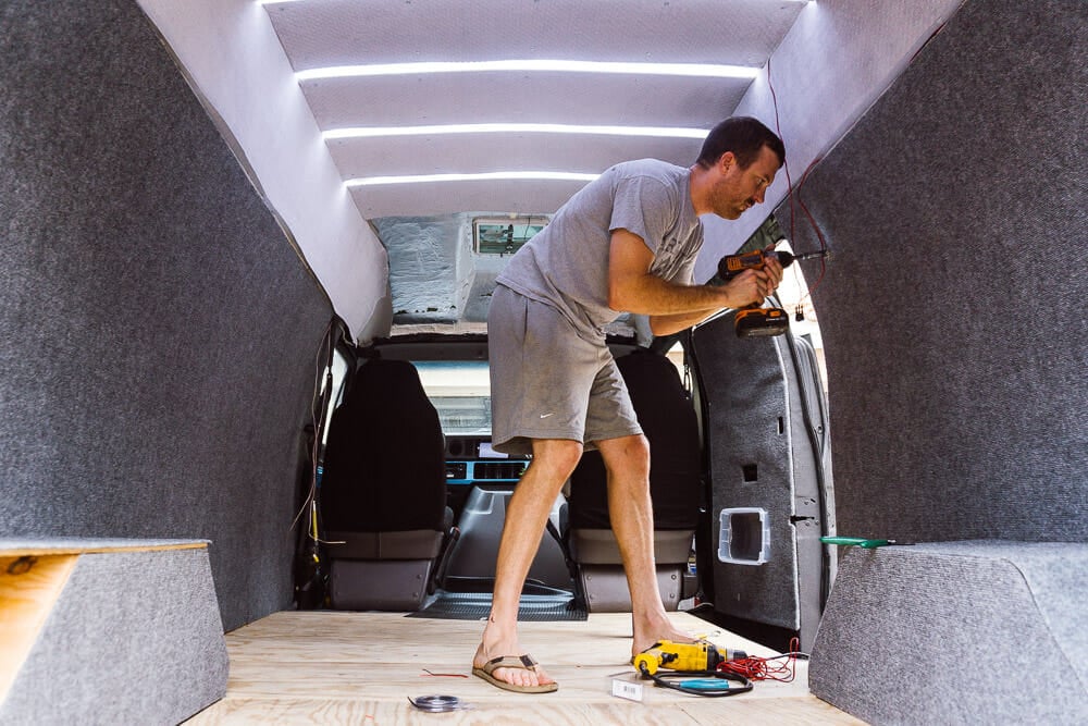 How to wire 12v lights in a campervan conversion or RV