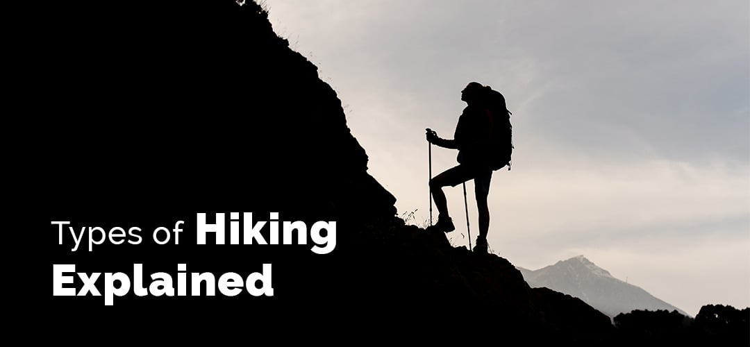 advanced hiker climbing a mountain with lots of gear and plenty of water