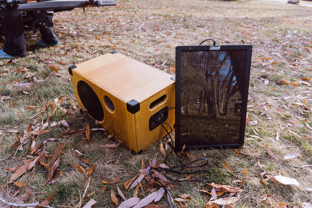 Solar powered music speaker