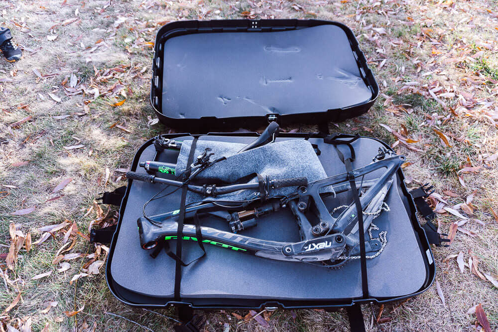 Thule bike storage box for our road trip