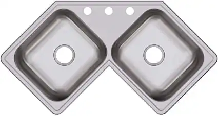 Elkay Dayton Stainless Steel Corner Sink