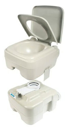 setting up a camco portable toilet