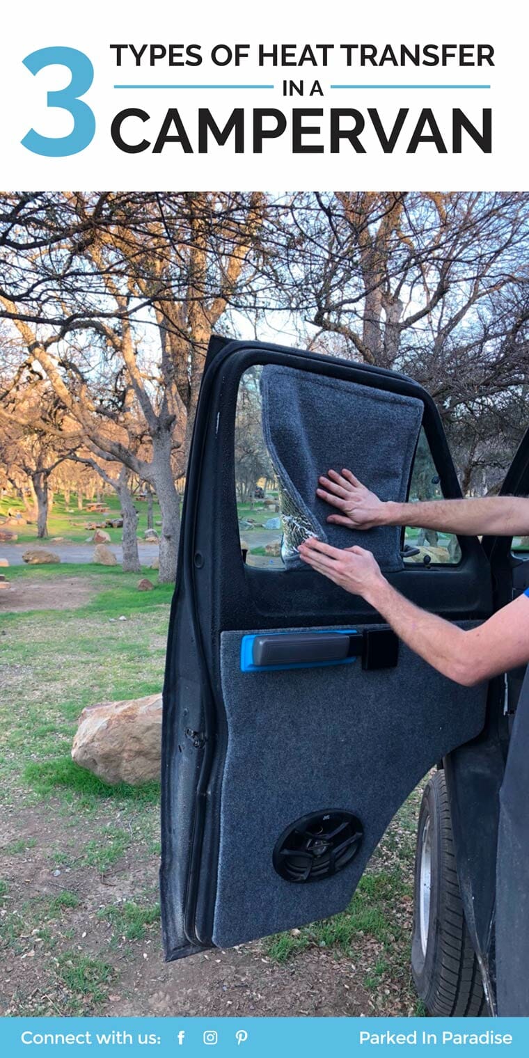 Simple explanations on how heat transfer occurs in hot weather! This will be good to know when I start building out my campervan. Now I know all about radiation, conduction, convection, and the right way to use Reflectix! #vanlife