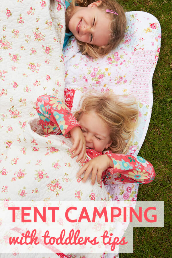 tips and tricks for tent camping with a toddler