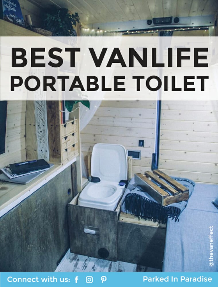 These portable toilets make for a very functional #vanlife bathroom. I like how this keeps the campervan interior clean and smelling fresh. Great article on the different toilet options available for camping. Cool outdoor hack!