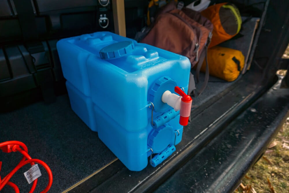 storing water in a campervan conversion