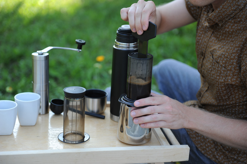 Aeropress camp coffee maker