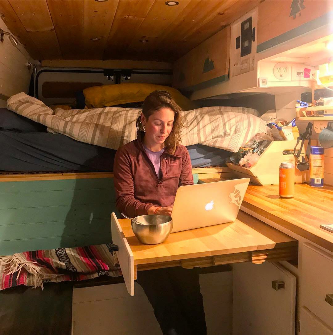 making money on the road while living in a camper van
