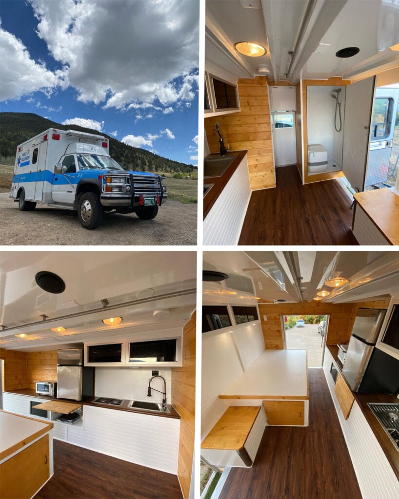 living in a van ambulance camper conversion