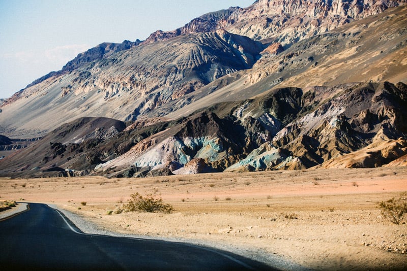 artists drive and artists pallet in death valley national park