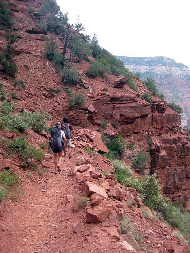 backpacking the bright angel trail in grand canyon national park