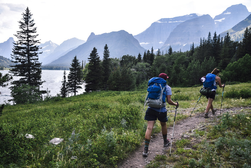 backpacking with permits in glacier national park