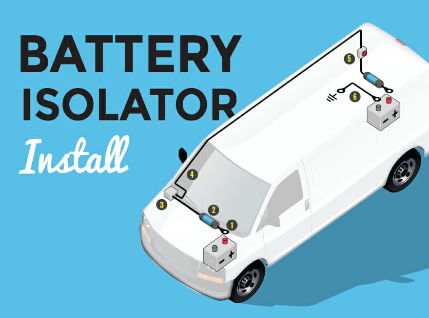 How To Install A Battery Isolator In Your Conversion Van ... battery isolator relay wiring diagram 