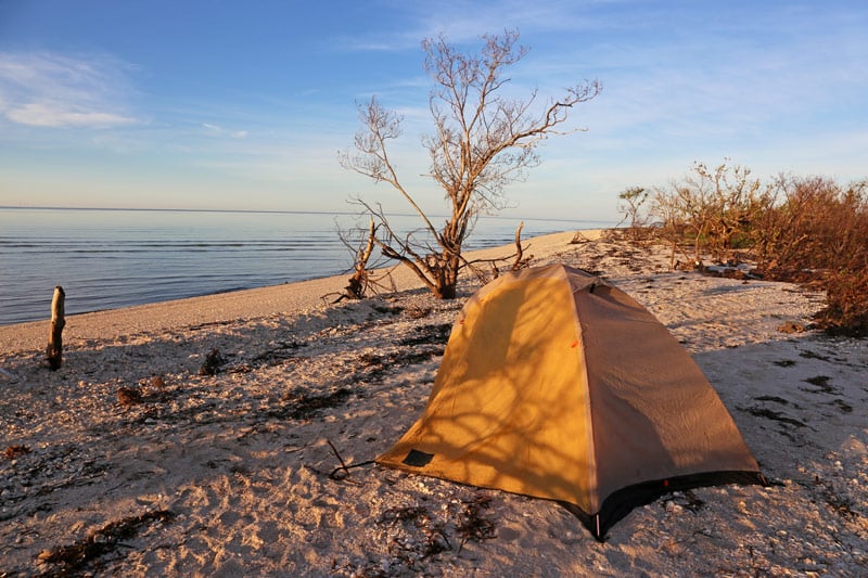 beach camping in the florida everglades national park