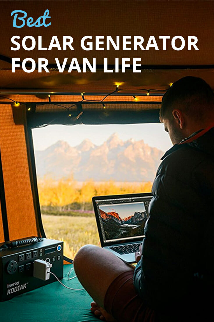 A solar generator sounds like the perfect setup for a campervan interior layout or camping trip. I love the fact that you can charge laptops, phones, fans and even a refrigerator out in the wilderness with this solar panel electric alternative. Great for kitchens and has a small storage footprint. The perfect plug and play solution for any van life adventure!