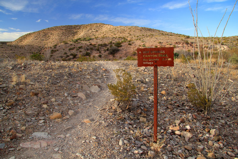 trail to the hot springs in big bend national park