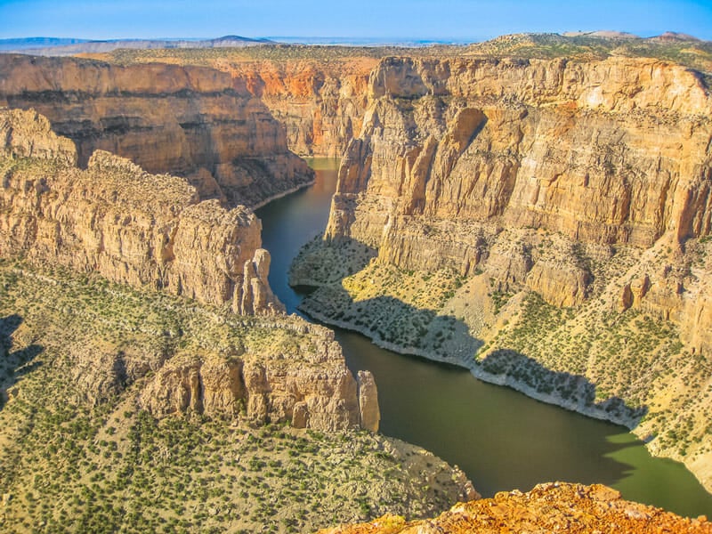Bighorn canyon national recreation area in montana and wyoming