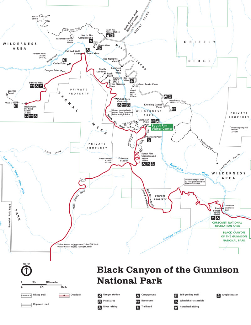 9 Best Hiking Trails In Black Canyon - Black Canyon Hiking Map 