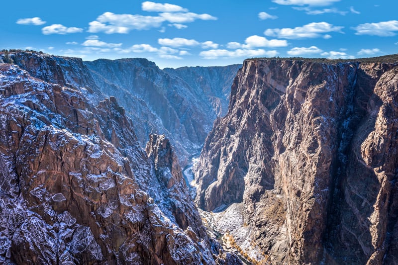visiting black canyon of the gunnison national park in winter