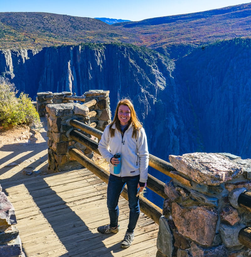 kate moore standing in black canyon of the gunnison national park