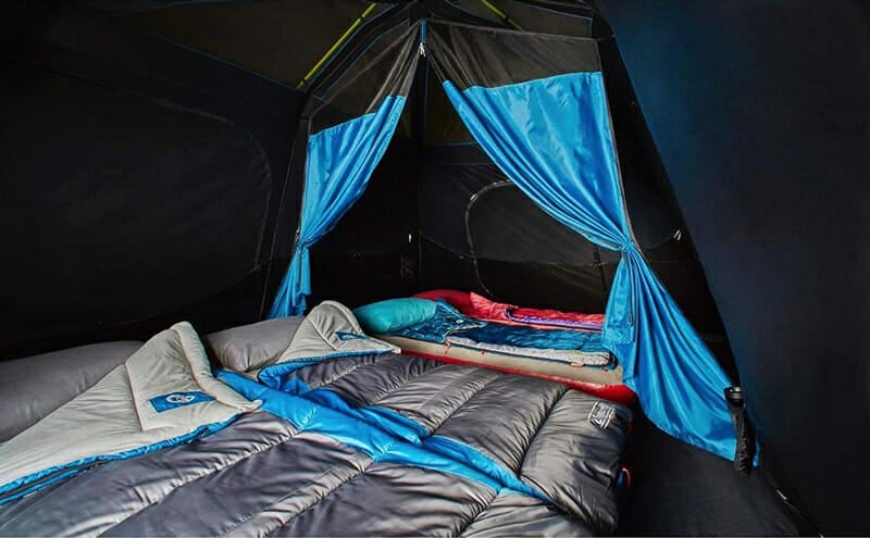 large dark rest camping tent