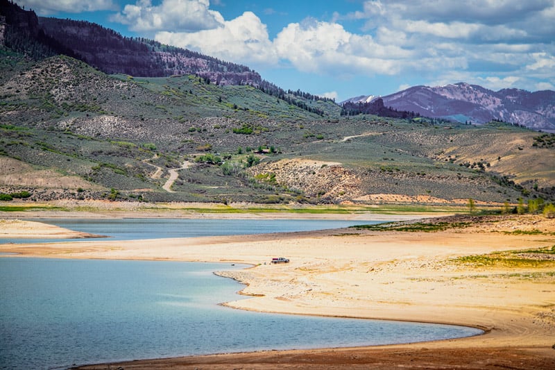 camping on the blue mesa reservoir