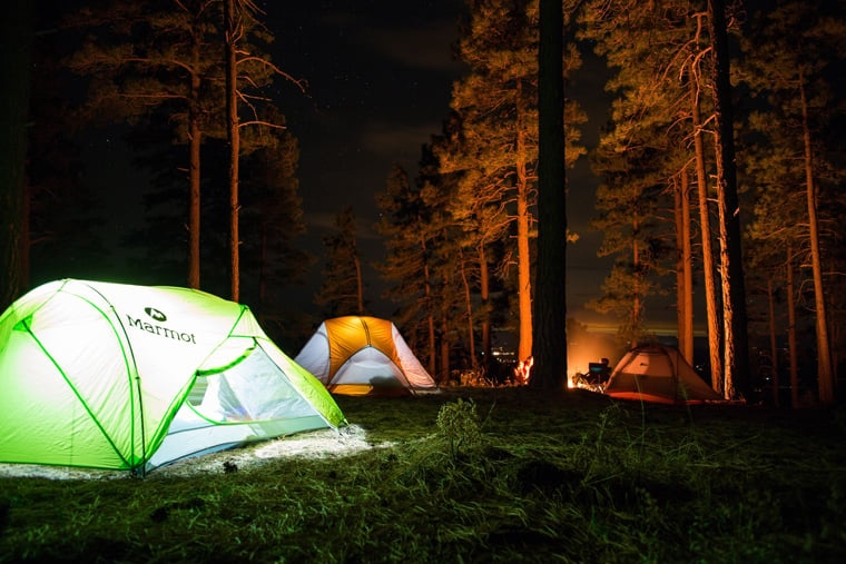 Boondocking camping in the National Forest