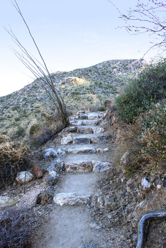 stairsteps on the bridal wreath falls hiking trail