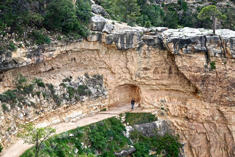 tunnels on the grand canyon bright angel trail