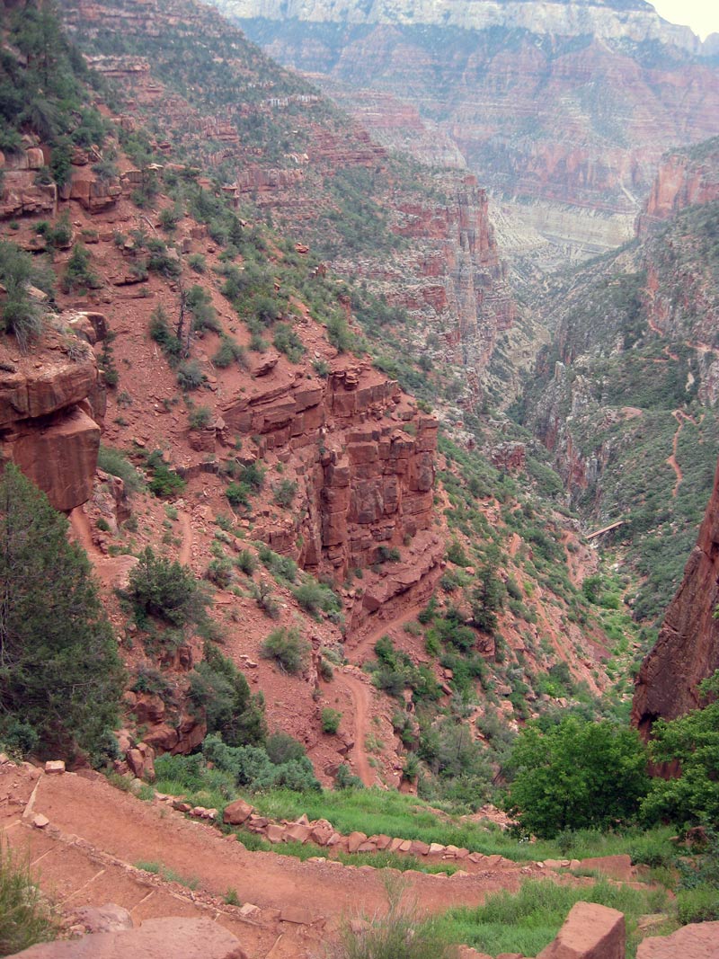 views from the grand canyon bright angel trail