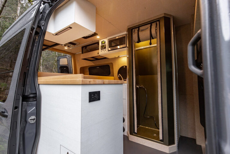 15+ Amazing Van Life Shower Ideas (2024) Parked In Paradise