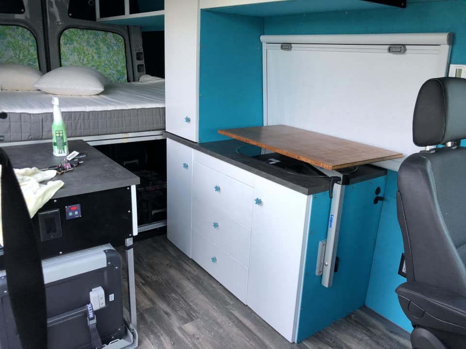 save table space in a diy camper van conversion with these #vanlife storage hacks