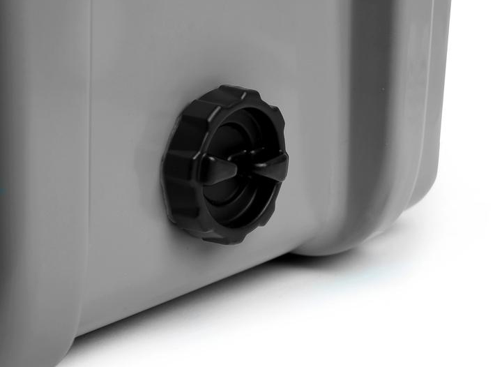 Camping cooler drains and drain plugs