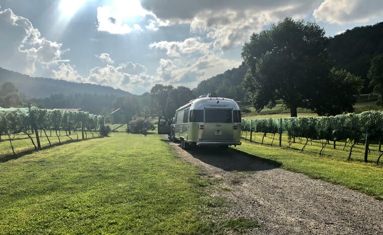 RV overnight camping with club membership