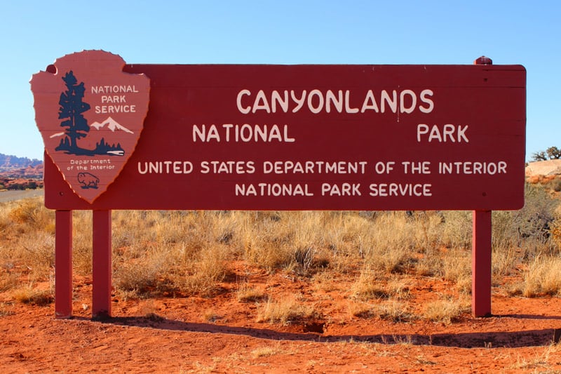 entrance to canyonlands national park