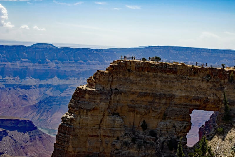 Cape Royal Overlook and Angel's Window on the grand canyon north rim