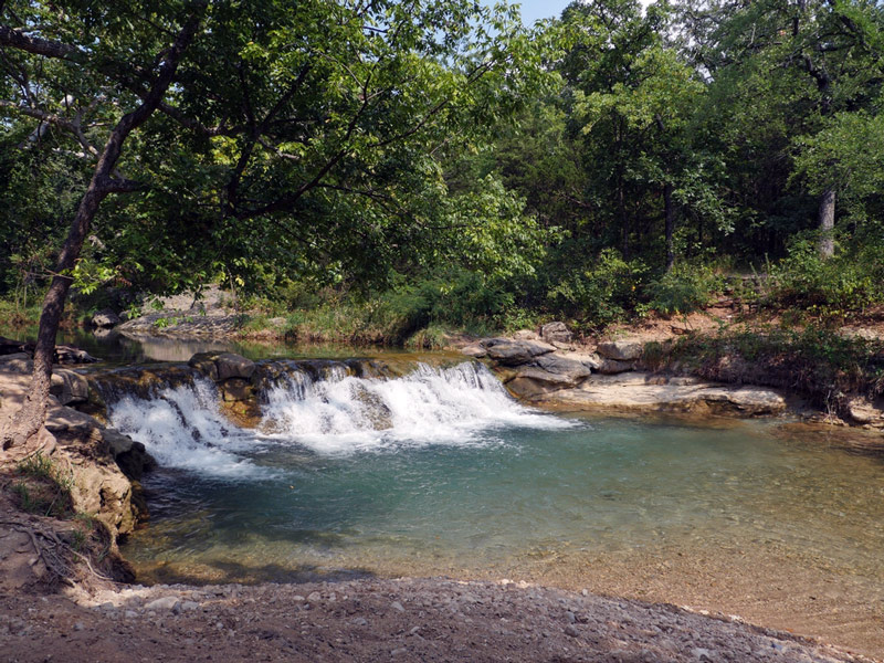 Chickasaw national recreation area in an oklahoma park