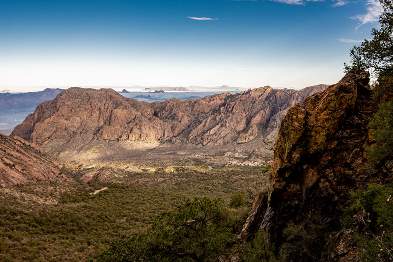 chisos basin area in big bend national park