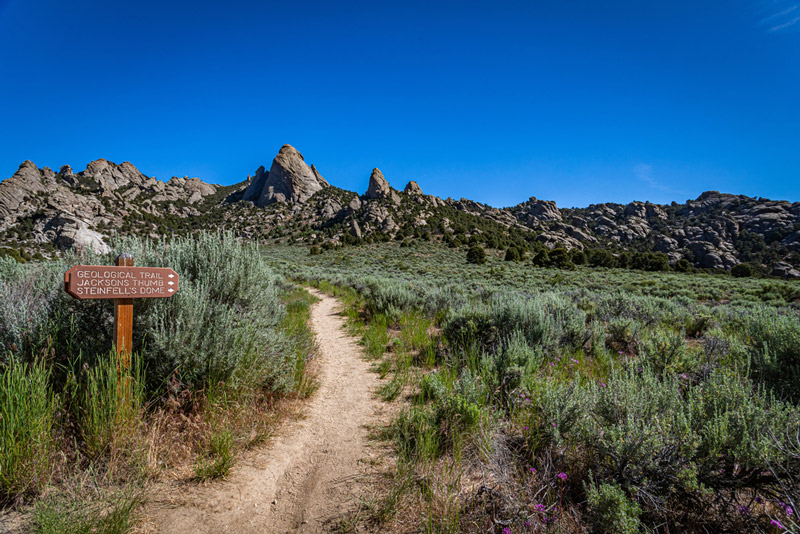 hiking trail in city of rocks national park idaho