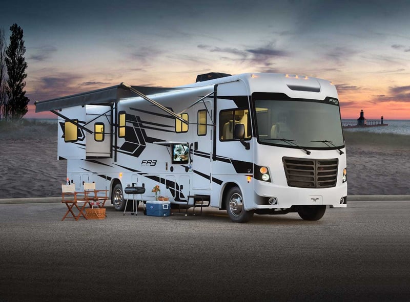 gas powered class a motorhome by forest river